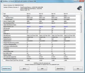 内存条监视工具 PassMark RAMMon
